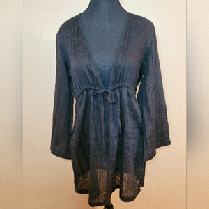 GEORGE Swimsuit Cover-up, Black, Size Small